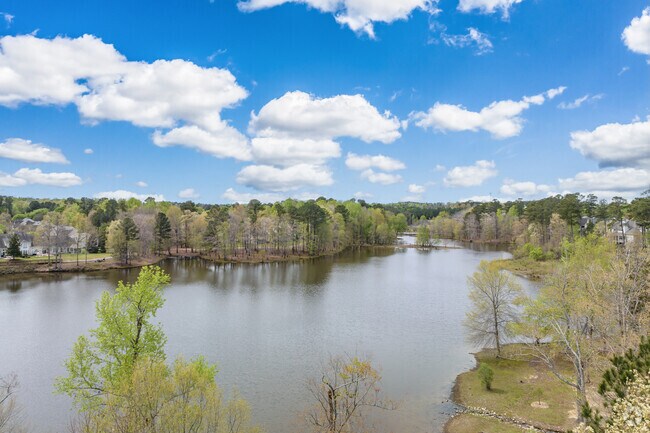 The pond at Carpenter Village in the Carpenter neighborhood has a greenway trail for residents.