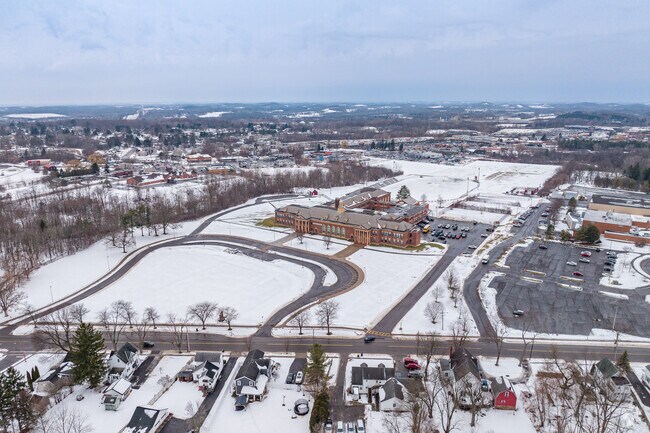Auburn Junior High School offers plenty of parking for staff and students.