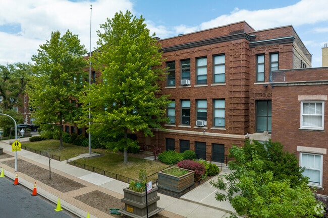With multiple buildings the Carlos Fuentes Elementary school has plenty of classroom space.