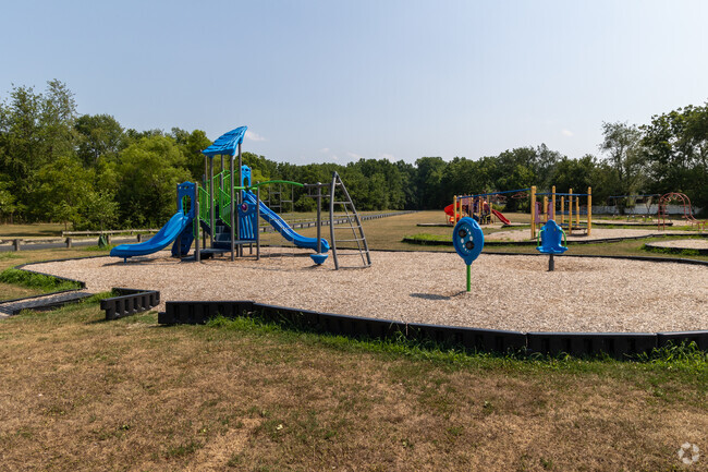 Bobby's Run School has a nice little playground for it's students.