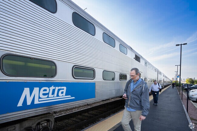 Providence residents can hop on the Metra train when needing to commute to and from Chicago for work or pleasure.