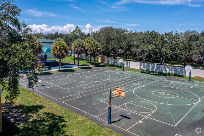 Athletic courts of Sawgrass Elementary School in Sunrise, FL.