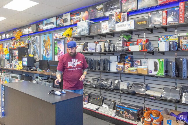 Video Games Plus in the Windsor Hills Shopping Center is located near Pennington.