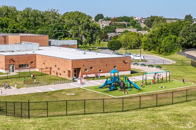 The playground at Comanche Elementary School is fun for all ages.