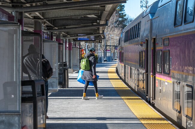 The Middleborough/Lakeville Train station makes for an easy commute to Boston.
