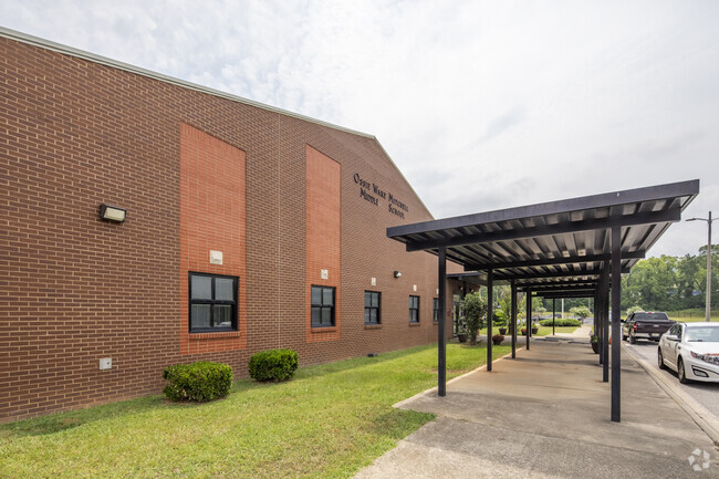 Erected in 2006, Ossie Ware Middle School is a traditional one-level building with gym.
