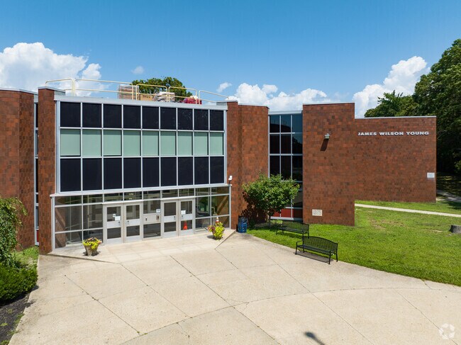 James Wilson Young Middle School main entrance.