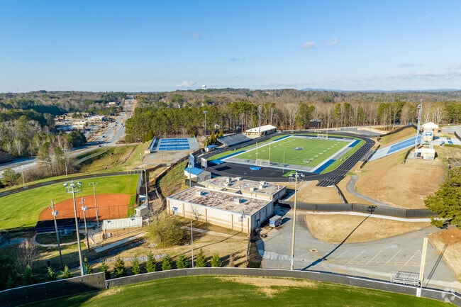 Etowah High School boasts many athletic fields for team sports.