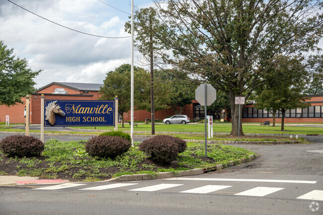 Manville High School home of the Mustangs.