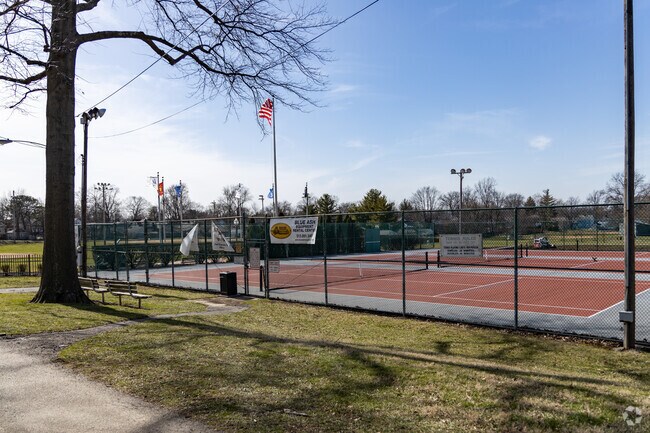 Tennis lovers can play a quick game at Chamberlain Park.