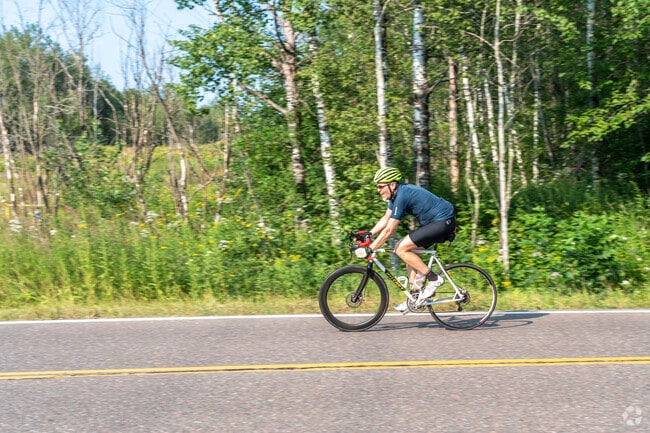 You will frequently see cyclists on the winding roads near Brewer Park in Cody.