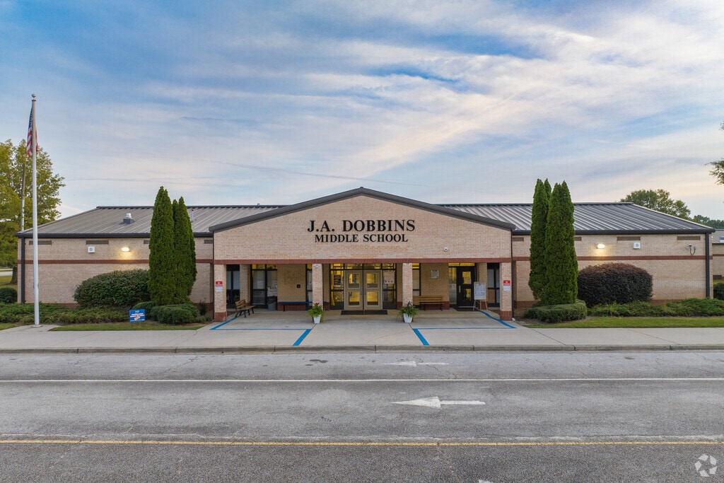 J. A. Dobbins Middle School is an above average, public school serving grades 6-8.