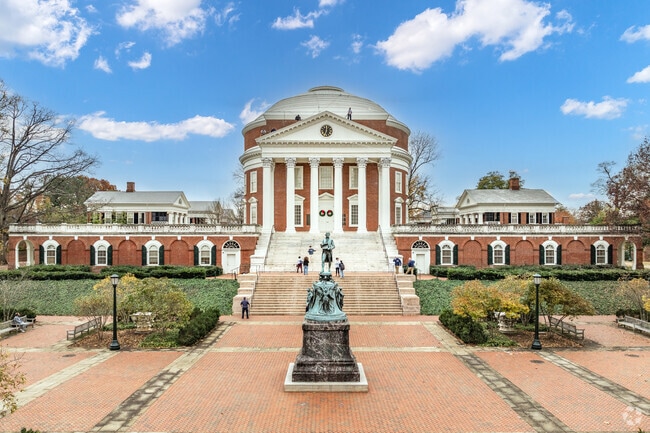 University of Virginia's sprawling campus is the pride of Charlottesville.