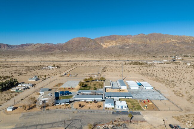 Yermo Elementary offers a sprawling campus when viewed from above.