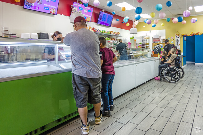 Families like to get ice cream at La Michoacana San Miguel in Southeast Merced.