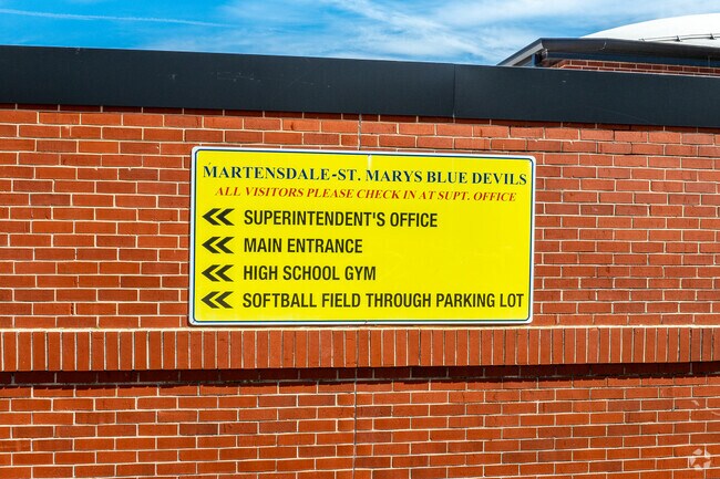 Junior and Senior High schools share a campus at Martensdale-St. Marys.