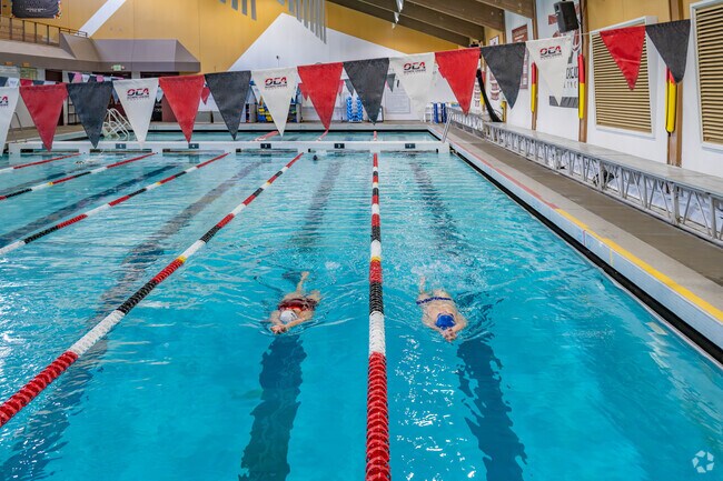 Get some laps in at the Mary Wayte Pool just a short drive away.