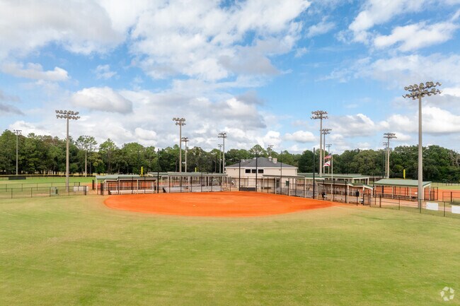 The baseball fields at West Mobile County Park are available for public use.