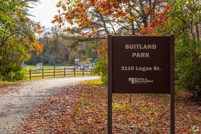Green space at Suitland Park brings neighbors together year‑round.