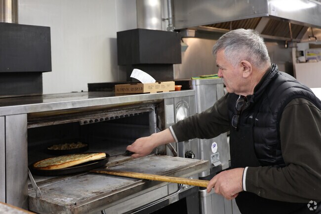 Watch the pizzas get made at the The Boxford House Of Pizza.
