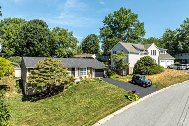 Ranch and two-story neighbors can be found side-by-side on many Oyster Point streets.