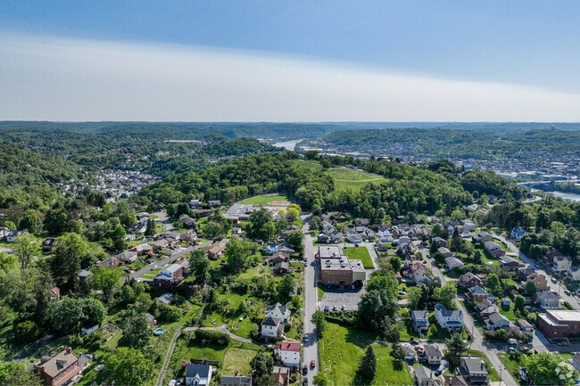 Aerial of Reserve Township facing north of Route 28.