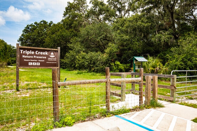 Triple Creek Nature Preserve is one of several nature preserves that Riverview residents enjoy.