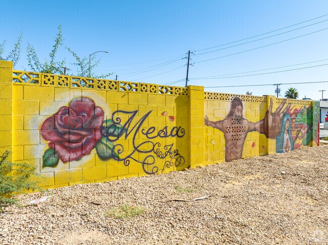 Artwork in Mesa showcase culture of residents in the Woodbridge Crossings community.