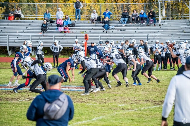 North Pole High School football team holds a scrimmage for the start of the regular season.