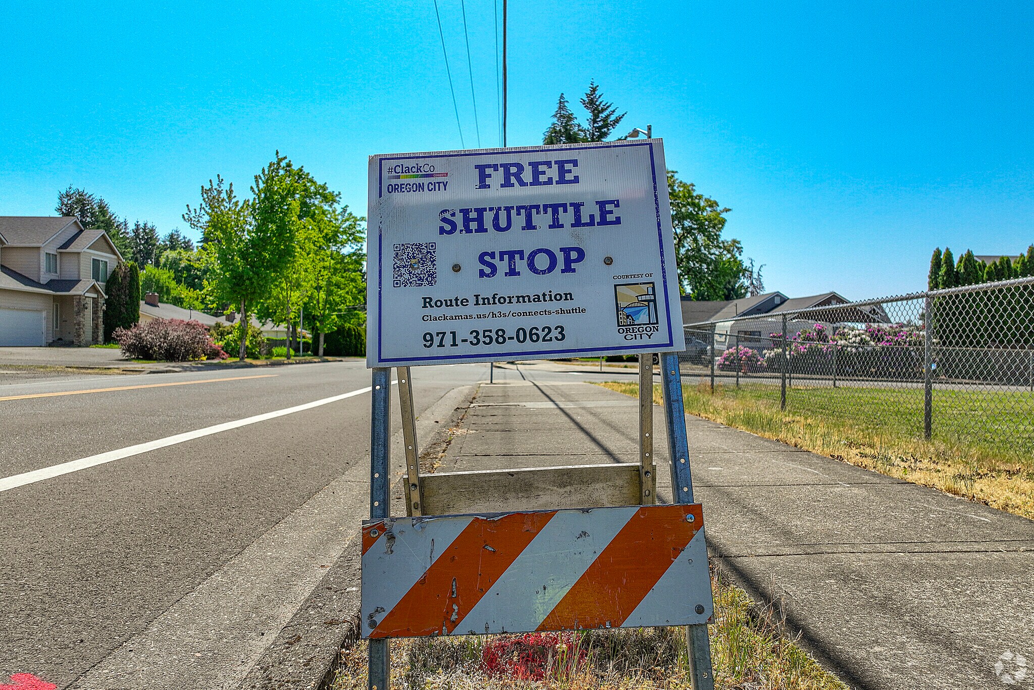 There are a few free shuttle stops in Hazel Grove-Westling Farm.