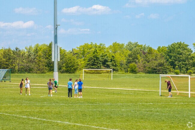 Ron Gbur Sports Fields features multiple full-sized soccer fields.