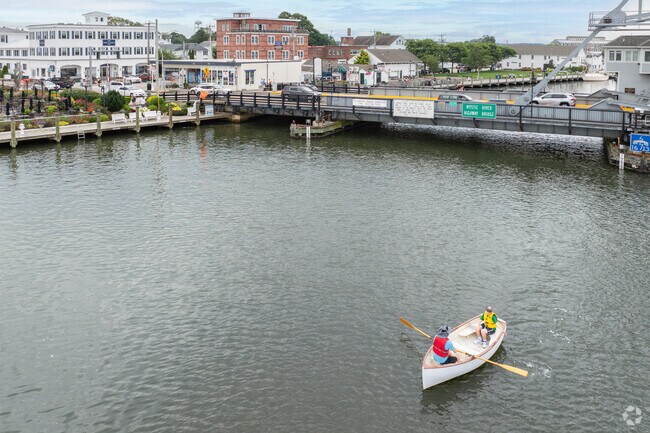 Boating is one of many forms of transportation in Mystic Historic District.