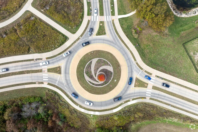The Schroeder Creek roundabout gives residents of Wentzville access to Wentzville Parkway.