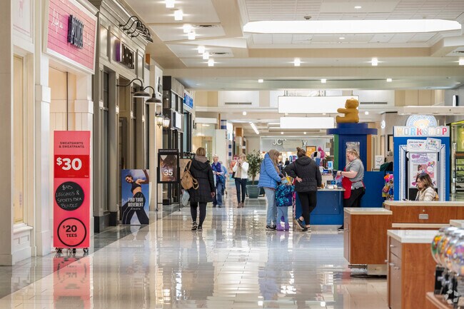 West Towne Mall near Greentree is a bustling shopping center with both local and chain stores.