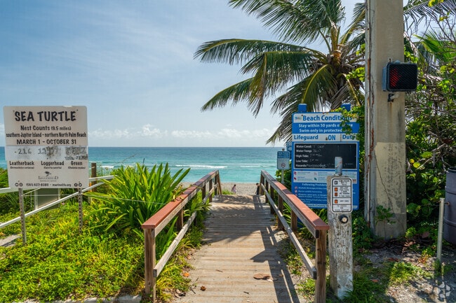 You can find many public beach accesses along A1A in The Bluffs.