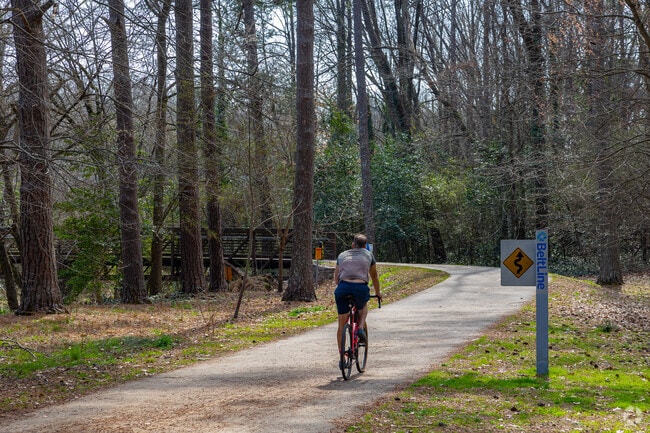 The beltline through Tanyard Creek Park is a great biking trail.