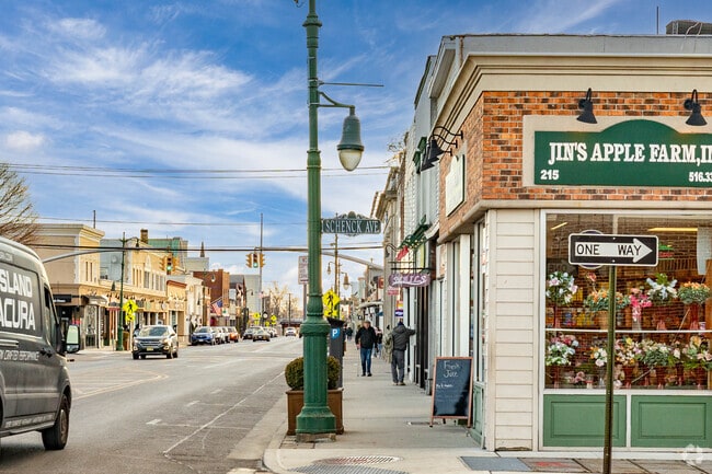The main street downtown Westbury is Post Avenue.