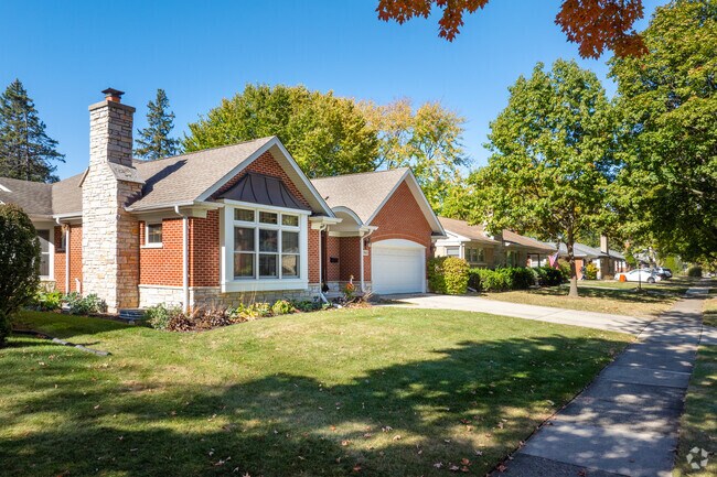 Fairview homes include a variety of ranch houses with attached garages.