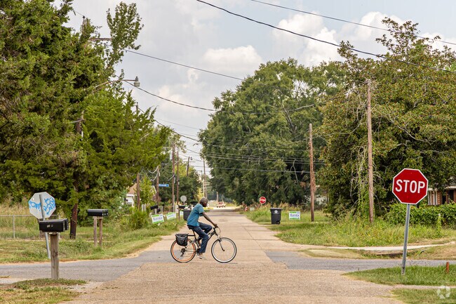Highland Farms residents often rely on bicycles for daily transportation.
