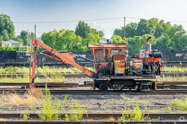 Industrial style character is present in Shenandoah West with rail road equipment always moving.