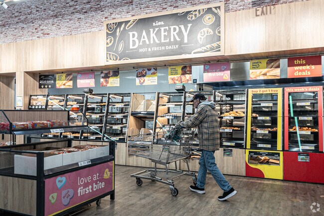 The bakery in the North Babylon Lidl is a common stop for fresh baked goods.