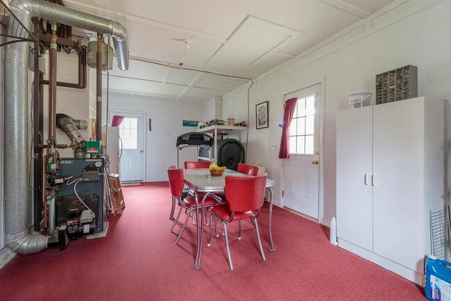Table, chairs, storage cabinet,treadmill not included