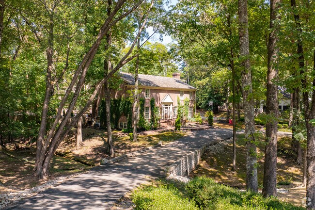 Some Stanworth homes are situated on expansive lots with generous shady canopies.