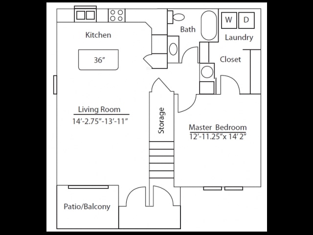 1BR/1BA