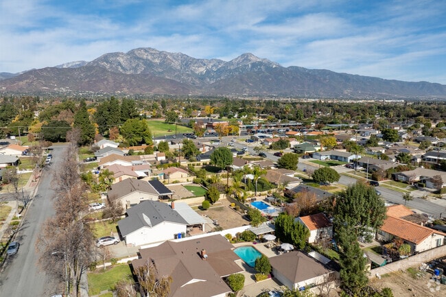 Many homes in Upland have views of Mount San Antonio.