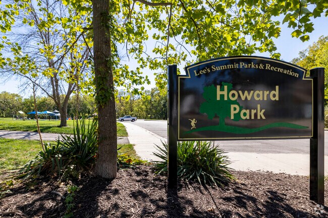 Howard Park in Chapel Ridge includes a splash pad, playground, trails, and disc golf.
