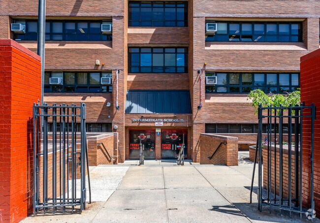 I.S. 75 Frank D. Paulo High School is nearby and earns an A from Niche.