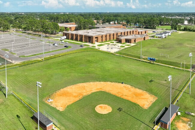 Westover High School has a lighted baseball field for evening games.