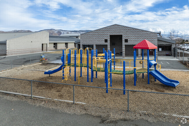One of the playground features at Double Diamond Elementary School.