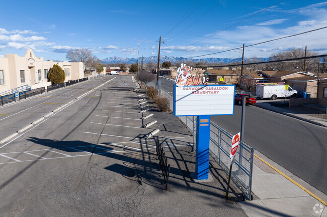 Front signage for Raymond A. Gabaldon Elementary School.